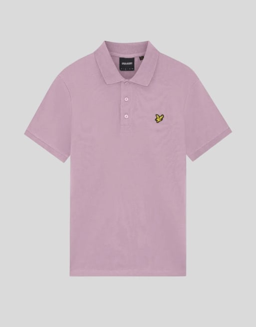 Lyle & Scott effen polo met korte mouwen in lichtroze, 5 van 5