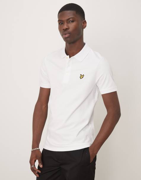 Lyle & Scott - Effen poloshirt in wit - view 1