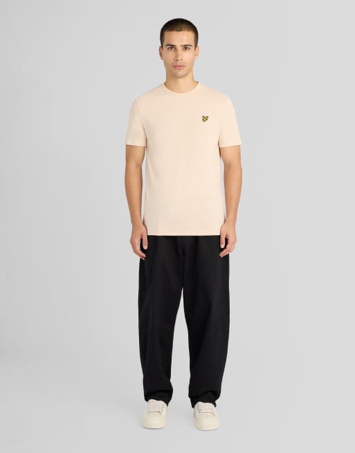 Lyle & Scott effen T-shirt met korte mouwen in walnootbeige, 3 van 7