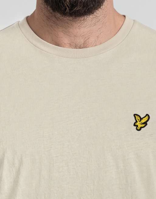 Lyle & Scott effen T-shirt met korte mouwen in walnootbeige, 5 van 6