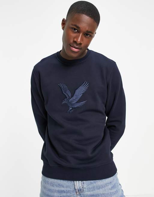 Lyle Scott embroidered eagle sweatshirt