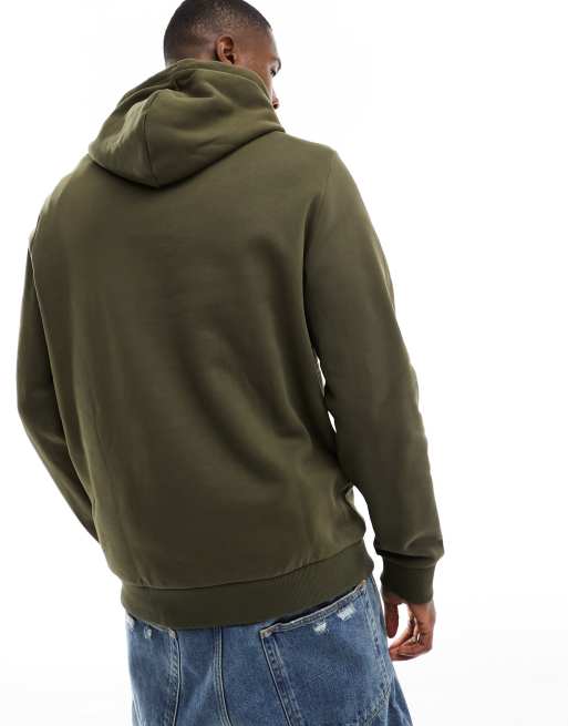 Lyle & Scott embroidered logo hoodie in olive green, 4 of 4