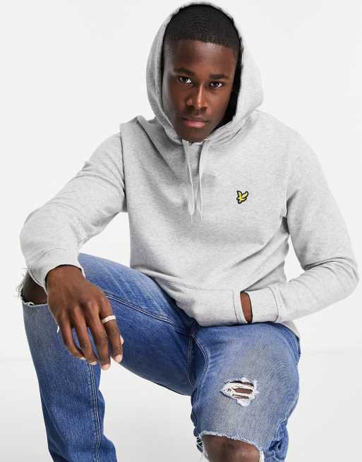 Lyle Scott Felpa con cappuccio grigia ASOS