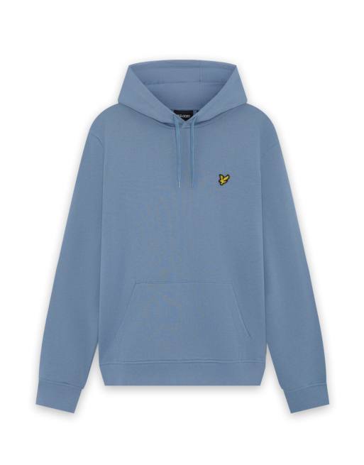 Lyle & Scott felpa con cappuccio midlayer in x542 power blue, 5 di 6