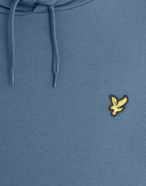 Lyle & Scott felpa con cappuccio pullover midlayer azzurro oceano, 6 di 6