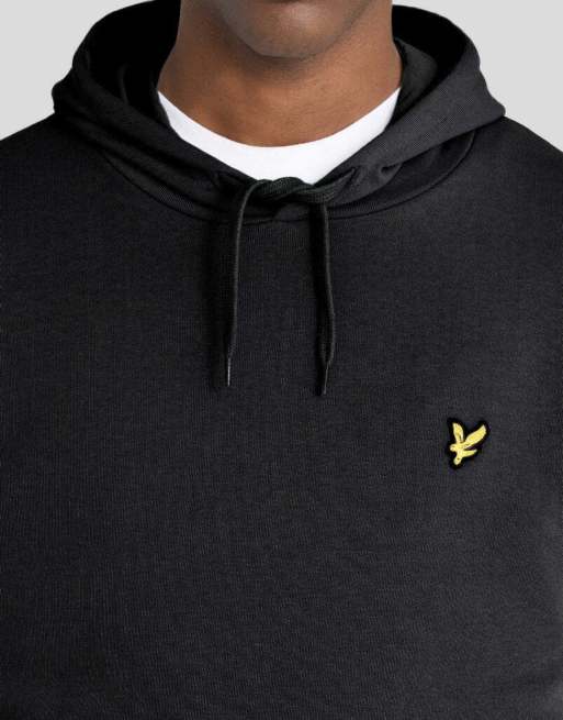 Lyle & Scott felpa con cappuccio pullover midlayer in x087 saddle, 3 di 6
