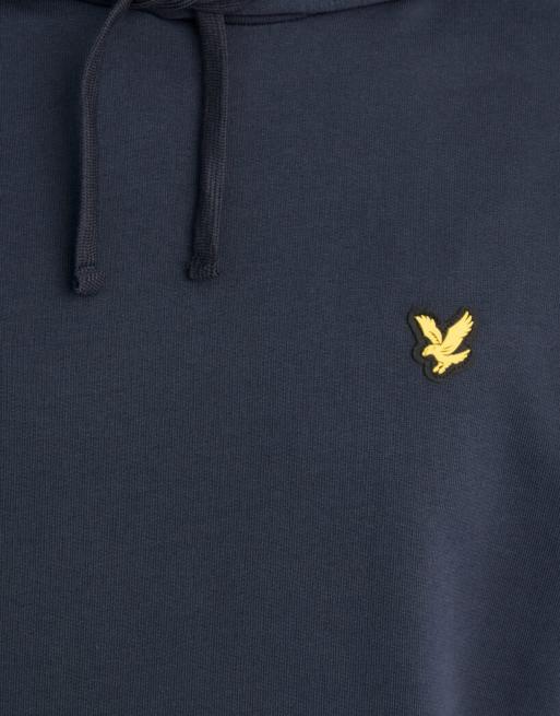 Lyle & Scott - Felpa con cappuccio sportiva midlayer blu navy scuro, 7 di 7
