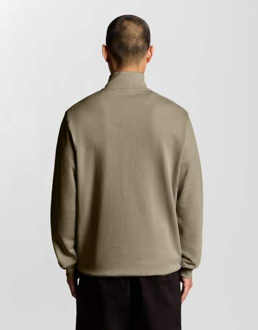 Lyle & Scott felpa midlayer con zip corta in w837 woolwich, 5 di 6