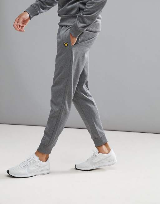 Lyle & Scott Skinny Joggers Light Grey Marl - Terraces Menswear