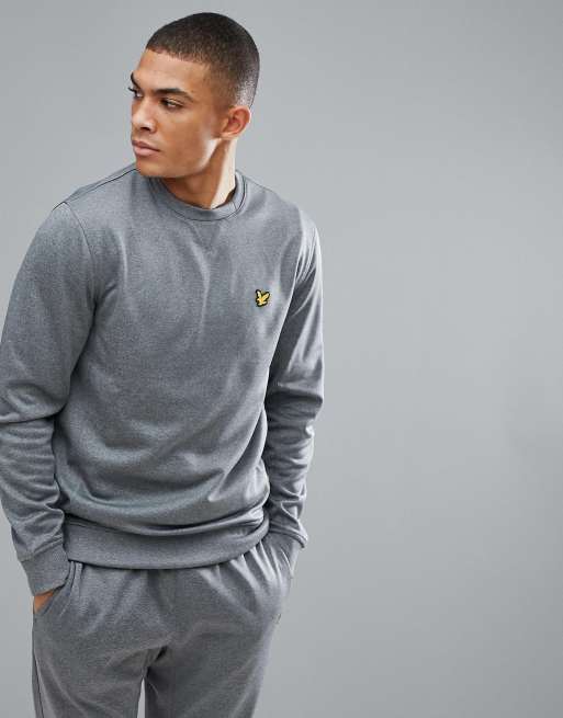 Lyle and scott store grey tracksuit