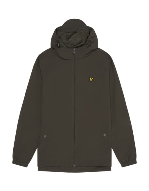 Lyle & Scott - Giacca con cappuccio verde oliva con zip  , 7 di 7