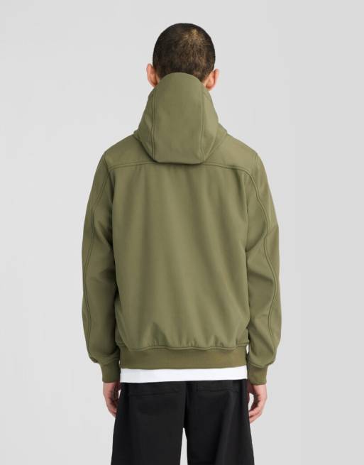 Lyle & Scott giacca softshell con interno in pile, verde oliva true y294, 4 di 6