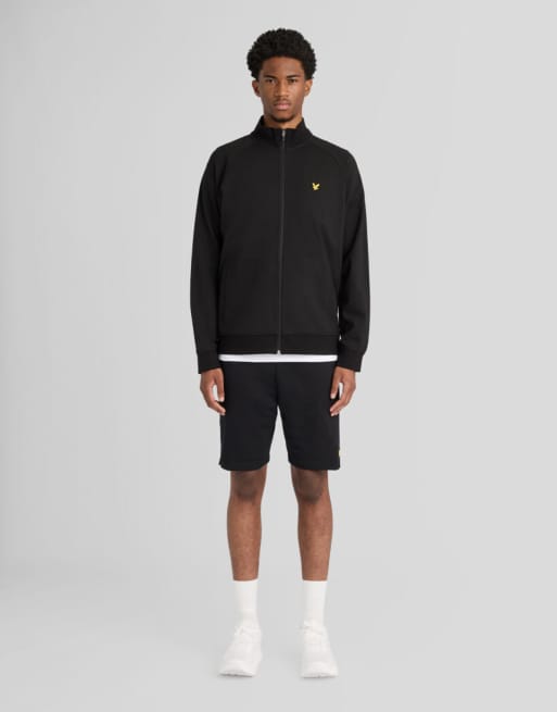 Lyle & Scott - Giacca sportiva in felpa mid layer nero corvino, 2 di 6
