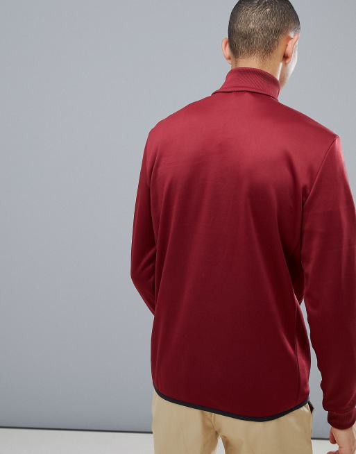 Lyle & Scott Golf - Wick - Pull d'épaisseur moyenne à col zippé en tricot doublé de polaire - Bordeaux, 2 de 4