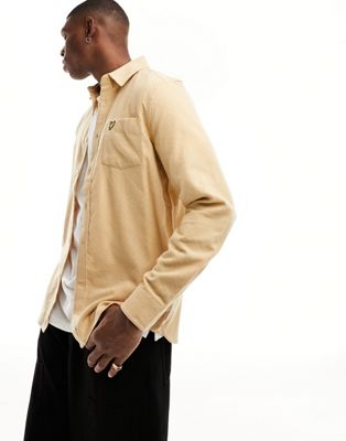 Lyle & Scott Grid Texture Shirt in beige