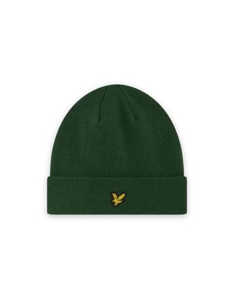 Lyle & Scott Headwear basic beanie in y295 clover green - view 1