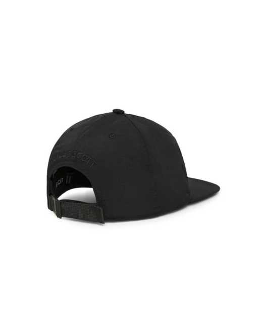 Lyle & Scott Headwear crinkle nylon cap in z865 jet black, 2 of 7