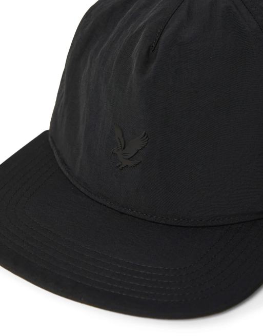 Lyle & Scott Headwear crinkle nylon cap in z865 jet black, 7 of 7