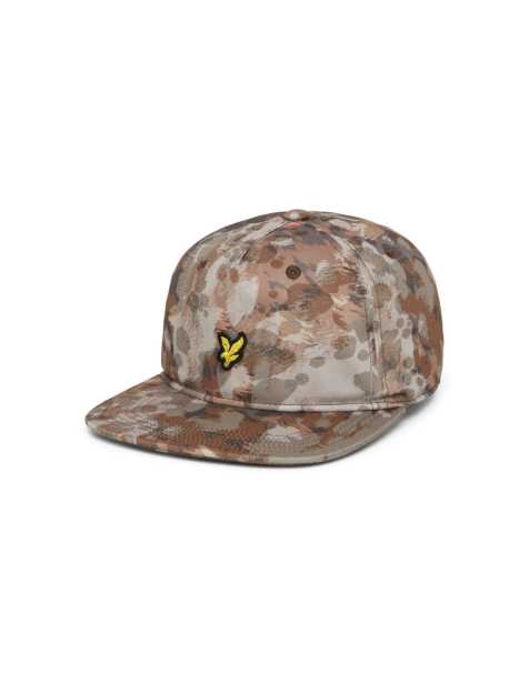 Lyle & Scott Headwear digital animal print cap in y315 chestnut brown - view 1