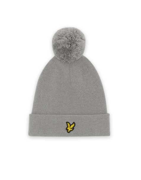 Lyle & Scott Headwear golf bobble hat in y106 ultimate grey - view 1