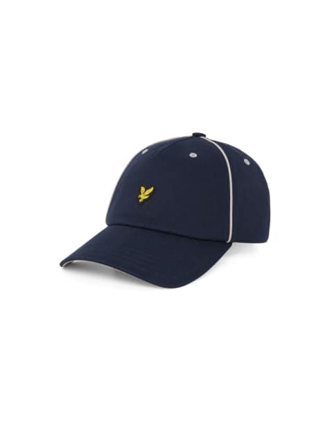 Lyle & Scott Headwear piped cap in z271 dark navy - view 1