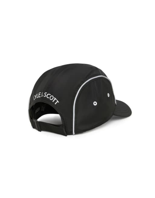 Lyle & Scott Headwear reflective piped cap in z865 jet black, 6 of 6