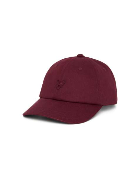 Lyle & Scott Headwear tonal eagle baseball cap in w976 fairway burgundy - view 1