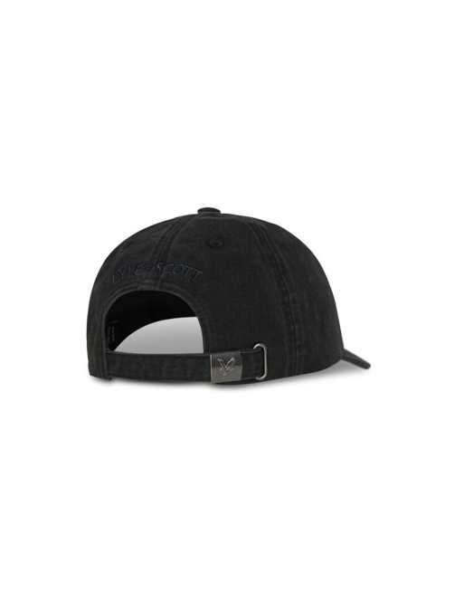 Lyle & Scott Headwear washed cap in z865 jet black, 2 of 2