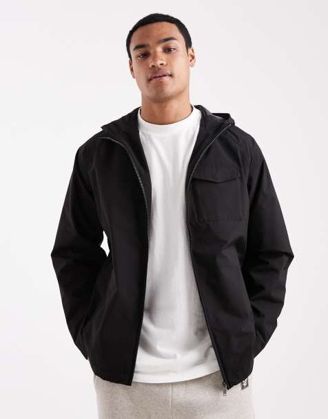 Lyle & Scott  hooded shell jacket in  jet black - view 1