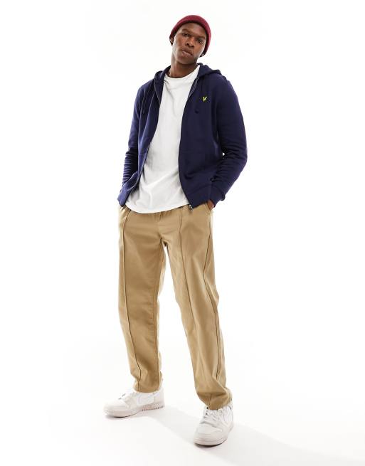 Lyle & Scott - Hoodie met rits in marineblauw , 2 van 4