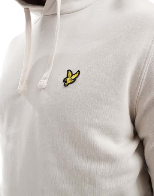 Lyle & Scott - Hoodie zonder sluiting in crème   , 3 van 4