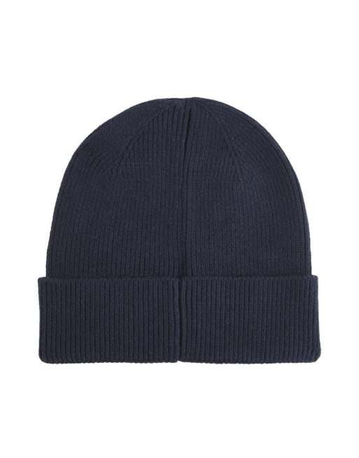 Lyle & Scott hoofddeksel beanie in z271 donker marineblauw, 6 van 7