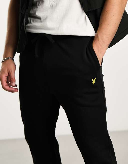 Lyle & Scott - Icon - Joggers slim neri con logo, 4 di 4