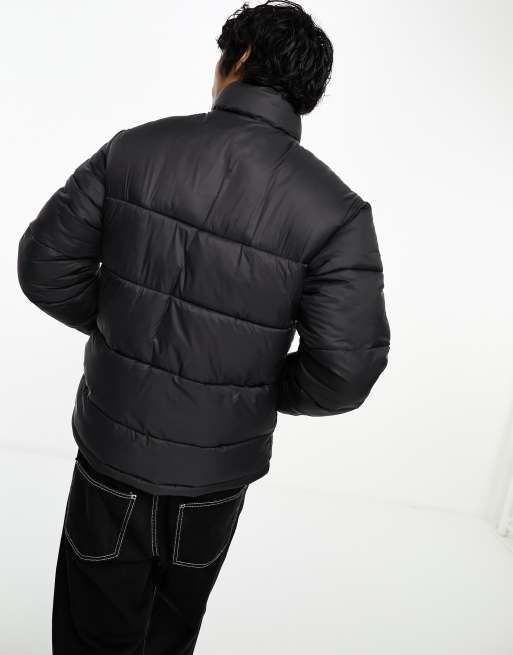 Lyle Scott icon logo heavy puffer jacket in black