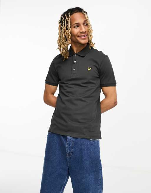 Grey lyle and scott polo best sale