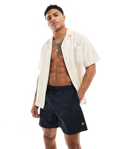 Lyle & Scott icon logo swim shorts in navy - view 1