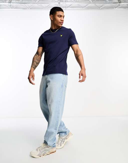 Lyle & Scott icon logo t-shirt in navy , 4 of 4