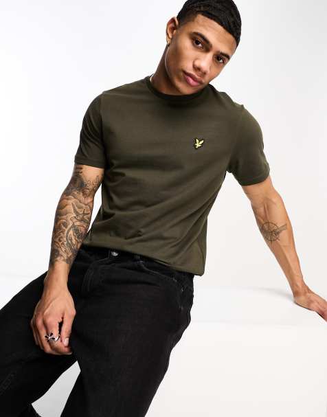 Lyle & Scott icon logo t-shirt in olive green - view 1