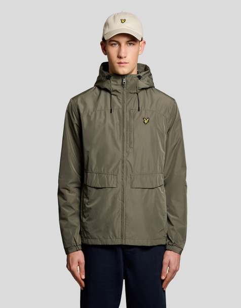 Lyle & Scott Jackets lightweight hooded zip through jacket in x569 khaki ash - view 1