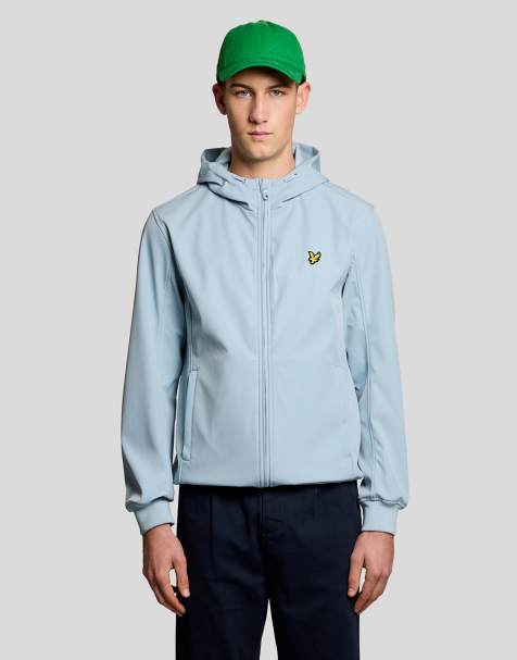Lyle & Scott Jackets mesh back softshell jacket in w596 opal blue - view 1