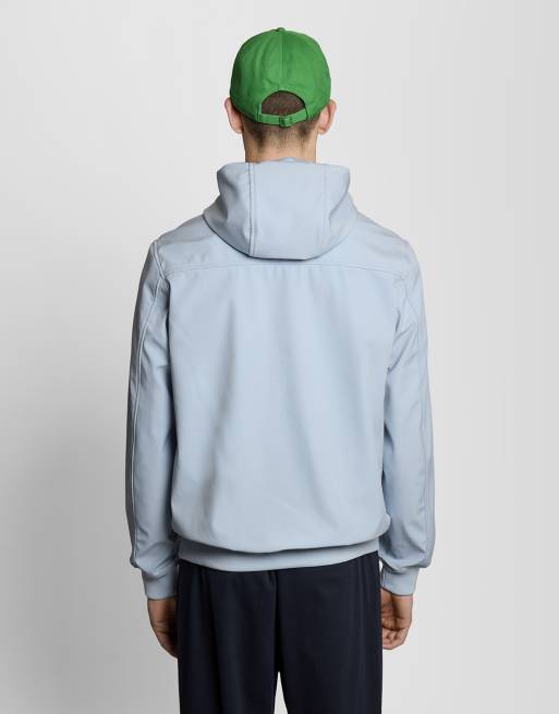 Lyle & Scott Jackets mesh back softshell jacket in w596 opal blue, 4 of 5