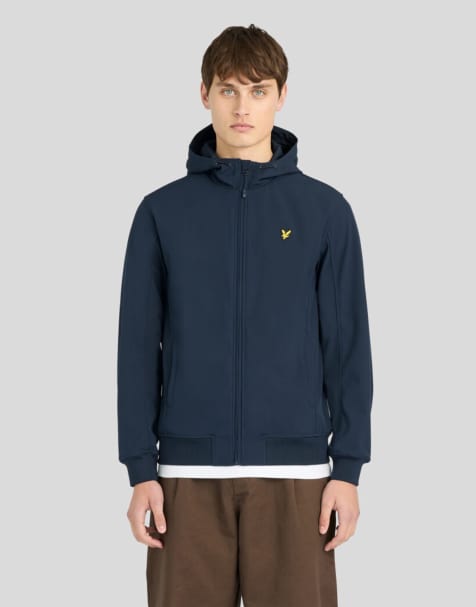 Lyle & Scott Jackets sports mesh back softshell jacket in z271 dark navy - view 1