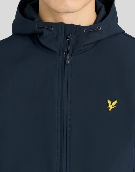 Lyle & Scott Jackets sports mesh back softshell jacket in z271 dark navy, 3 of 6