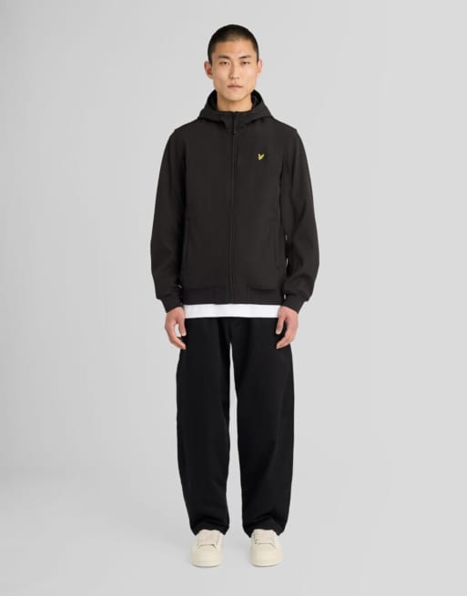 Lyle & Scott Jackets sports mesh back softshell jacket in z865 jet black, 2 of 6