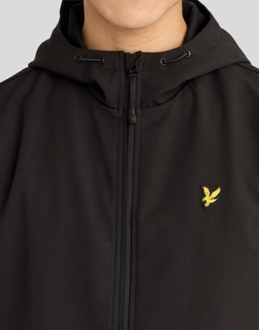 Lyle & Scott Jackets sports mesh back softshell jacket in z865 jet black, 3 of 6