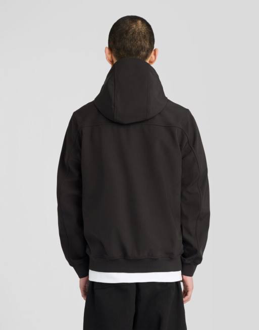 Lyle & Scott Jackets sports mesh back softshell jacket in z865 jet black, 4 of 6