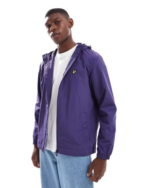 Lyle Scott Jackets zip through hooded jacket in x568 deep indigo