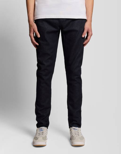 Lyle & Scott Jeans jean slim tapered en z121 indigo foncé, 2 de 6