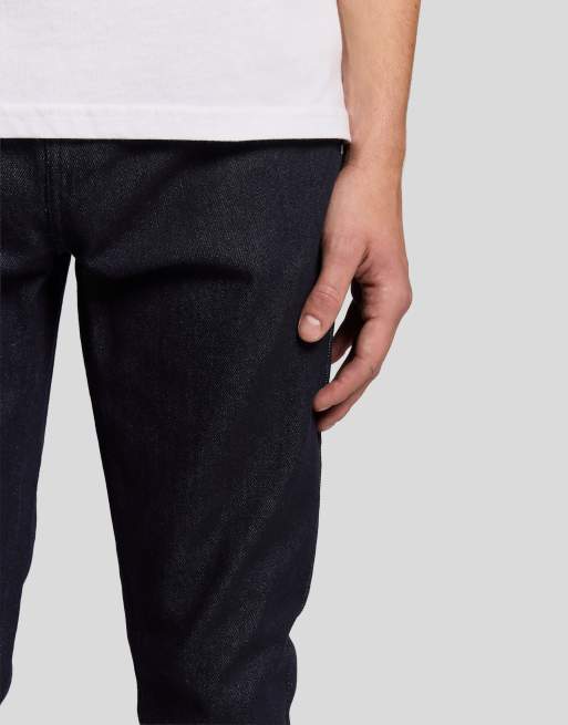 Lyle & Scott Jeans jean slim tapered en z121 indigo foncé, 3 de 6