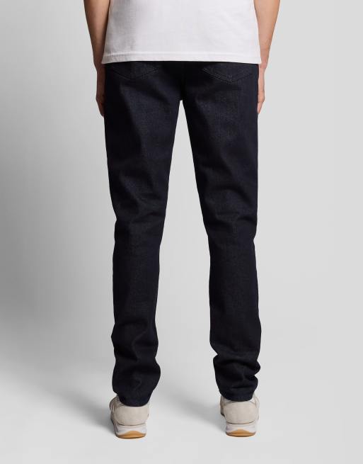 Lyle & Scott Jeans jean slim tapered en z121 indigo foncé, 4 de 6